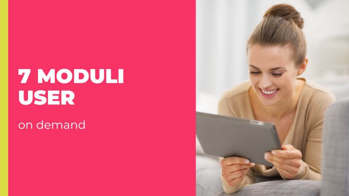 corso online 7 moduli user