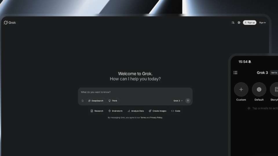 Grok AI - chatbot intelligente di Elon Musk