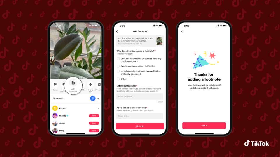 TikTok Footnotes - la funzione di fact-checking contro la disinformazione