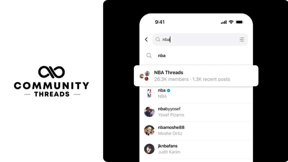 Communities - nuova funzione di Threads