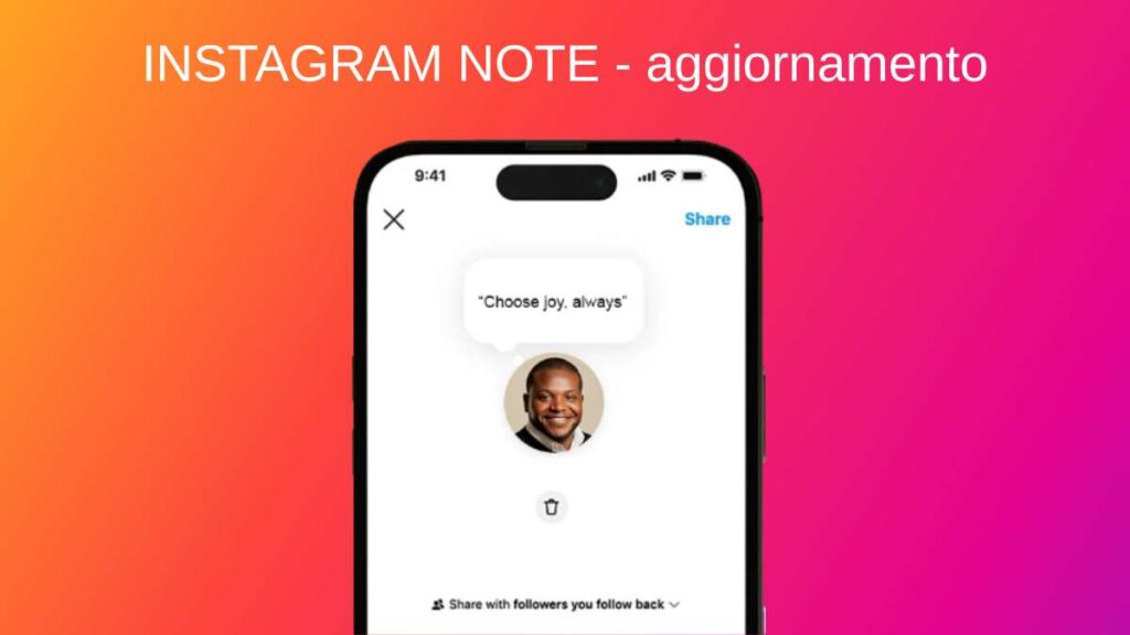 Instagram Note - cosa cambia con il nuovo aggiornamento 2026